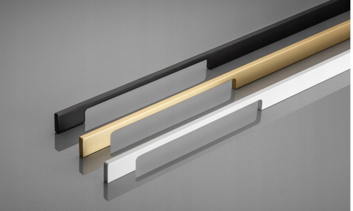 Čierna matná nábytková úchytka X-TEND 1200 mm, rozstup 480 mm