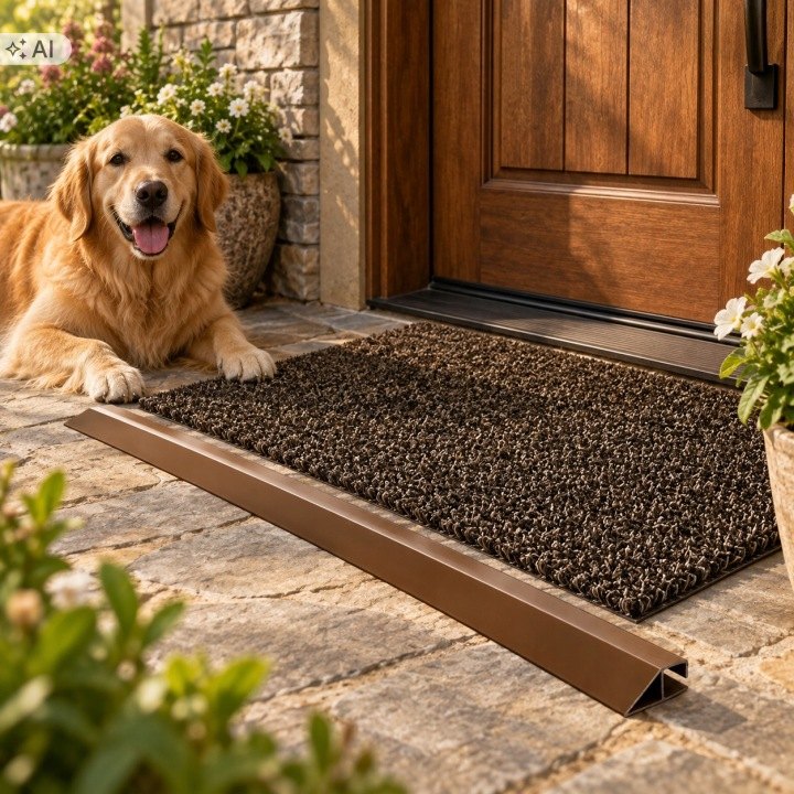 Hnedý profil k rohožke AstroTurf 91 cm, 4 kusy