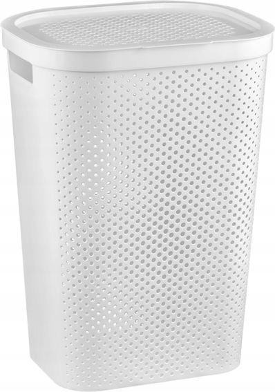 Sada 2 košov Curver Infinity 231007 – biele, 60 l s vekom