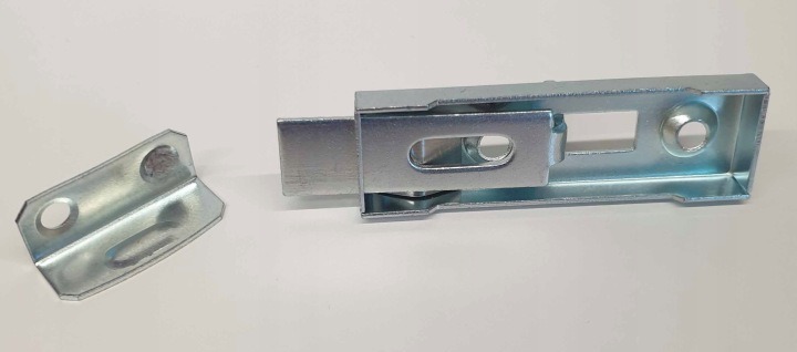 Nábytková zástrčka DC 50 × 15 mm, pozinkovaná, 50 kusov
