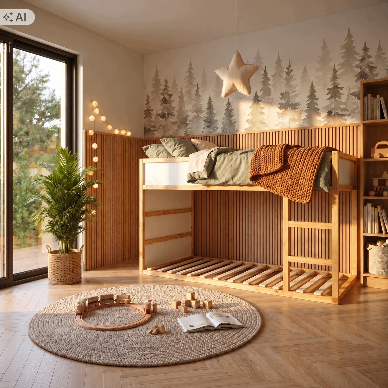 Borovicový rošt NestUp Base 90 × 200 cm pre posteľ IKEA KURA