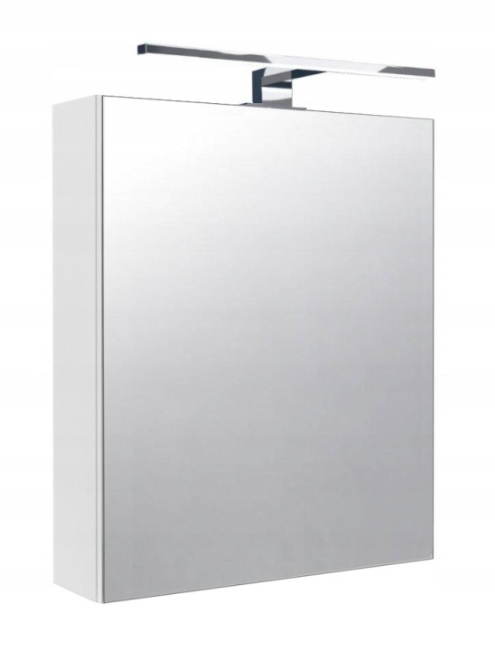 Biela zrkadlová kúpeľňová skrinka Better Home s LED 50 cm