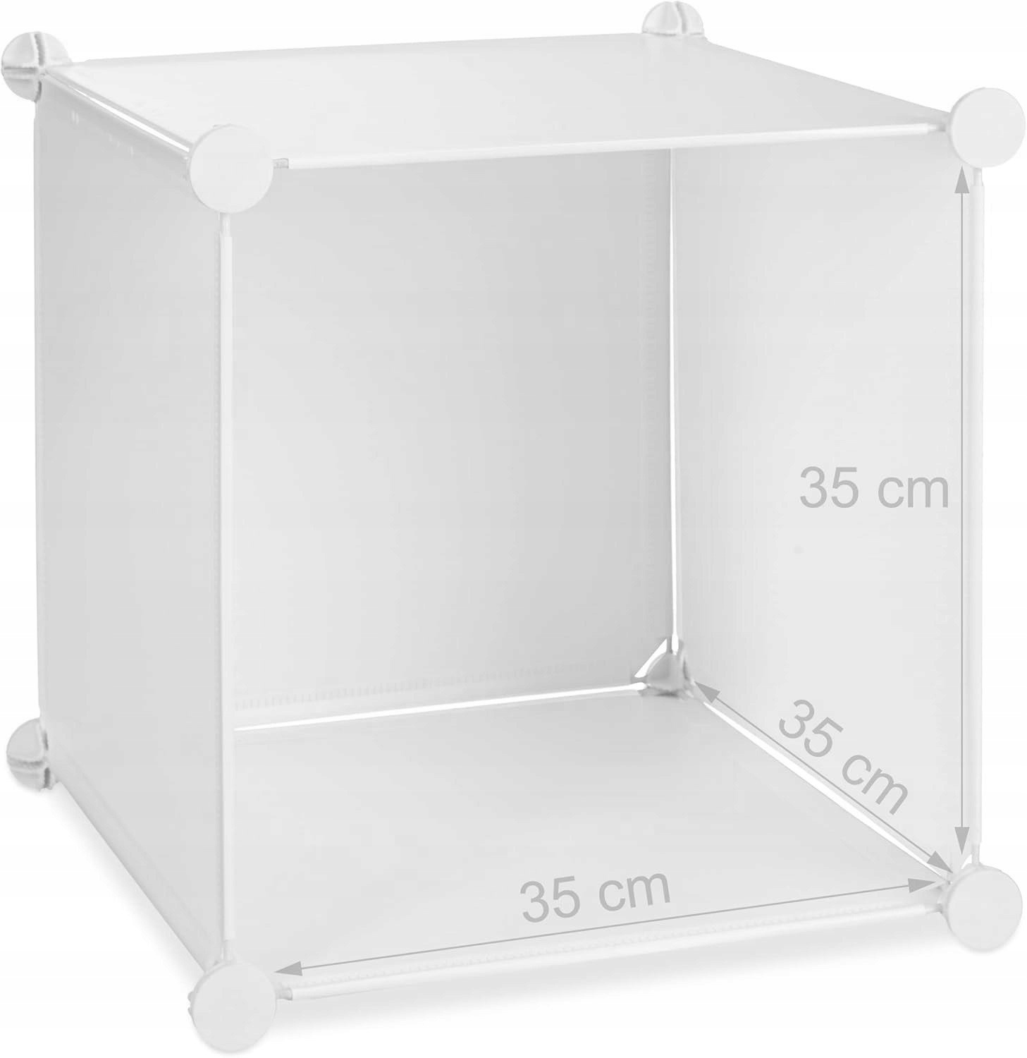 Dve modulové detské skrinky Gockowiak ESLA, biele, 110 × 110 × 37 cm