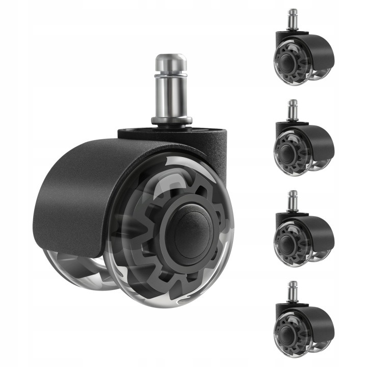 Kolieska Mark Adler Wheels 3.0 Black na kreslo, 5 ks