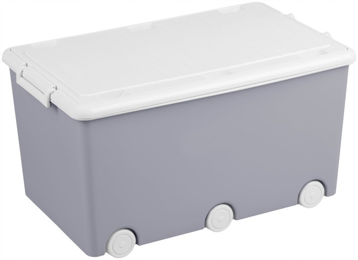 Sivé boxy na hračky Tega Baby PW-001-106 – 2 × 60 l