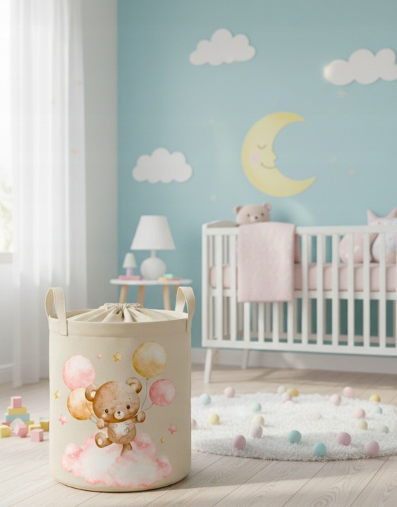 Ružové koše Babymam Cute Baby Girl – 2 × 43 l