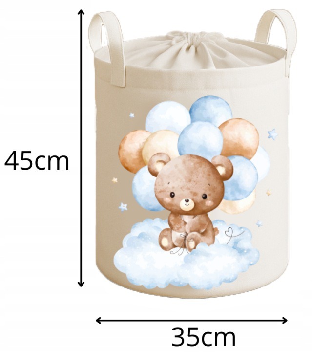 Textilný kôš Babymam Premium XL Cute Baby Boy – 43 l