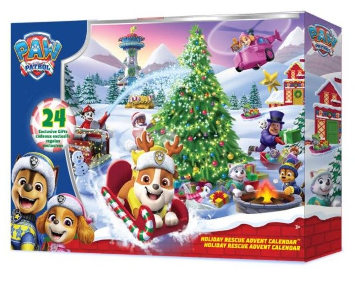 Dva adventné kalendáre Psi Patrol Spin Master s figúrkami