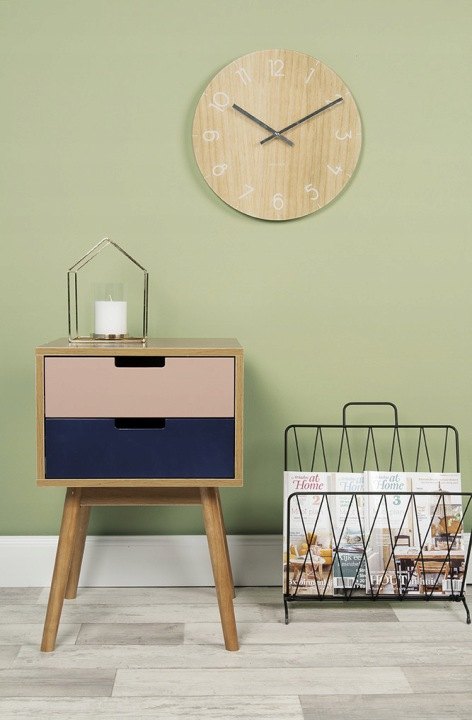 Present Time RASTER čierny kovový stojan na časopisy, 40 × 26,5 × 45 cm