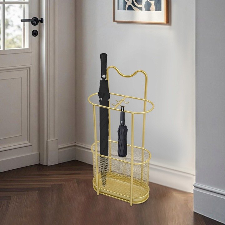 Kovový voľne stojaci držiak na dáždniky, 60 cm