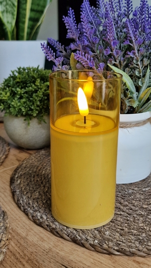 Zlaté LED sviečky v imitácii sklenenej obudove, 11.5 cm - kúpte teraz!