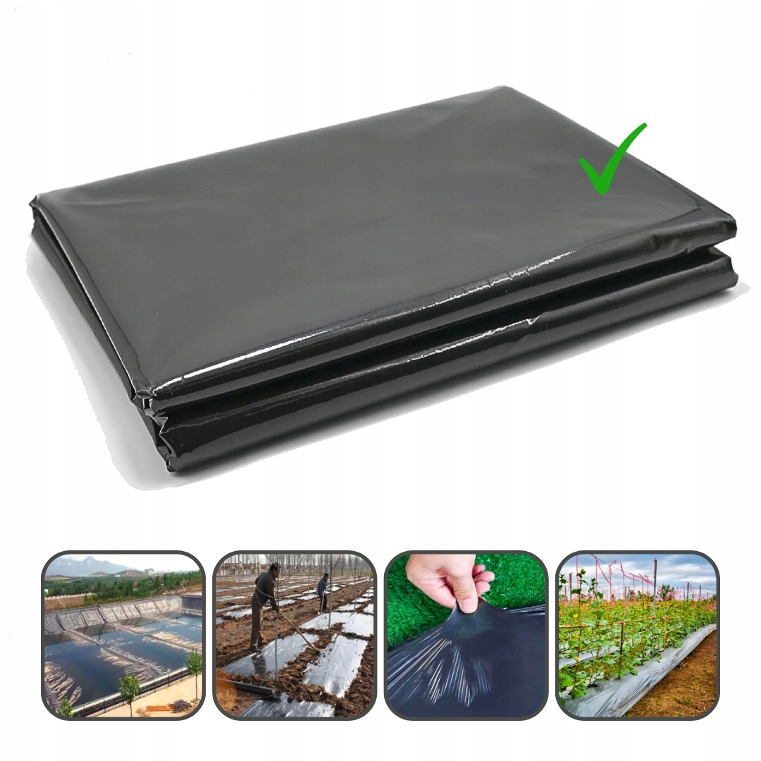 Čierna polyetylénová fólia 2m x 6m: Odolná a všestranná ochrana