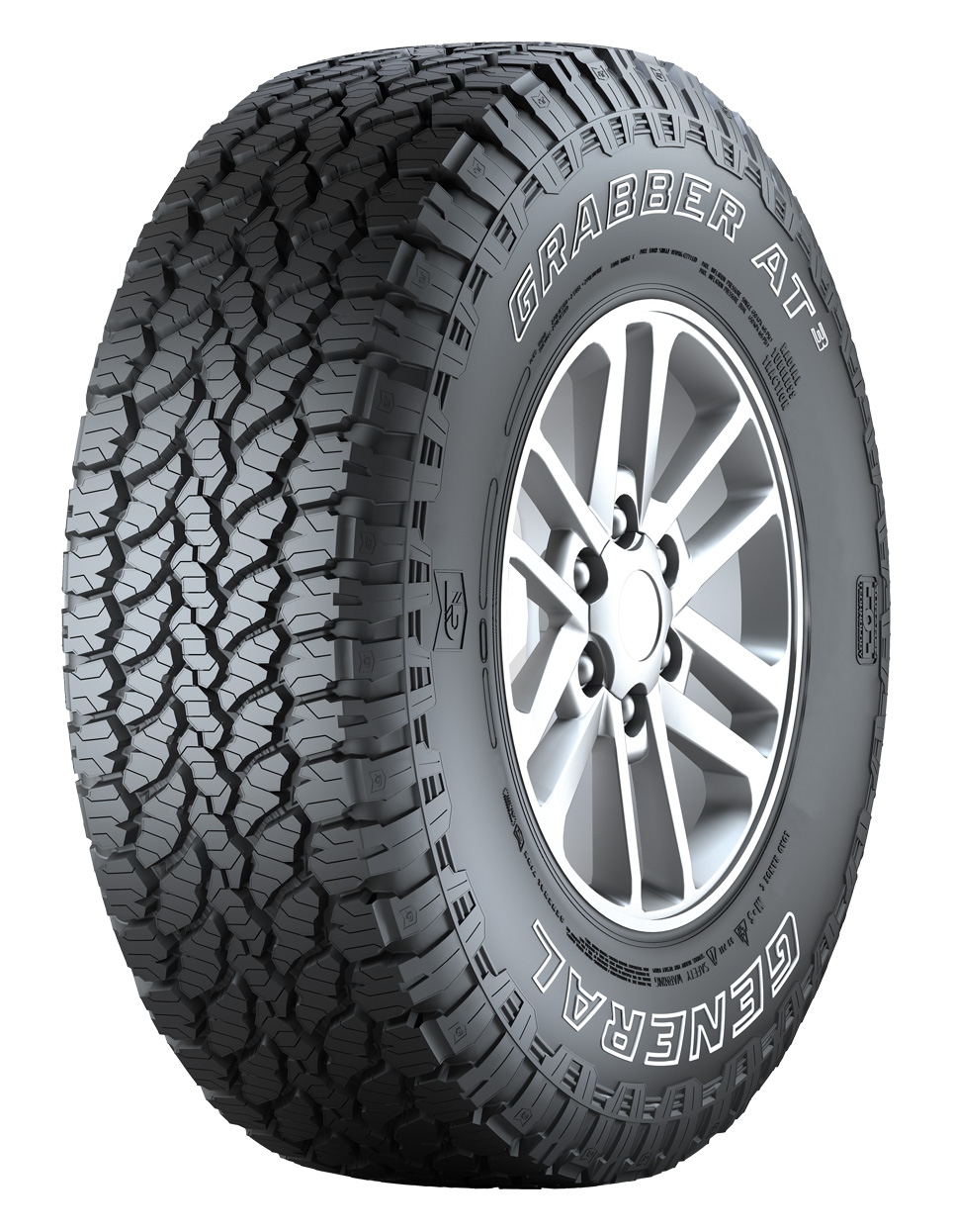 Celoročná pneumatika General Grabber AT3 255/70R16 120 S s technológiou Snow Traction (3PMSF)