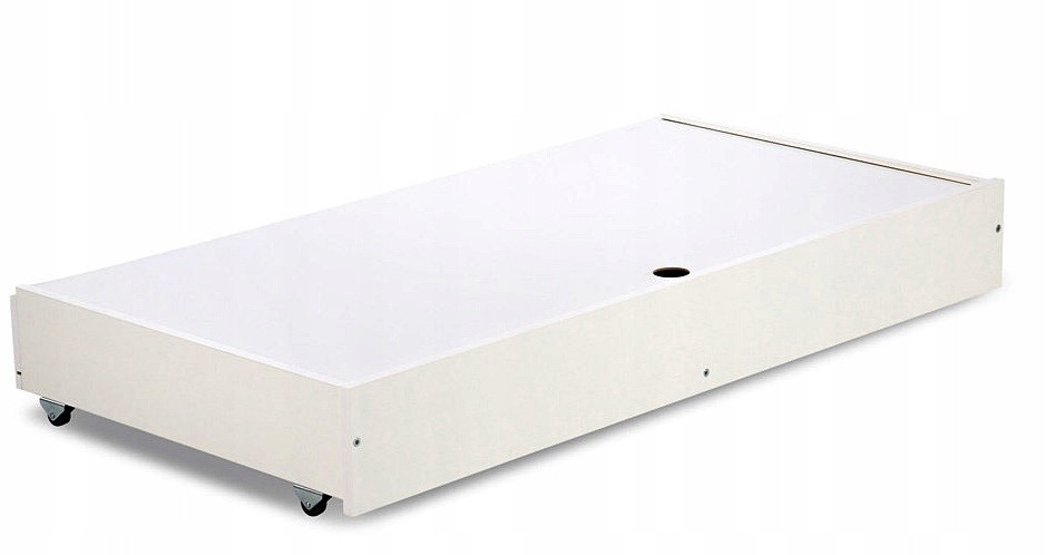 Biela zásuvka LittleSky pod postieľku 120 × 60 cm