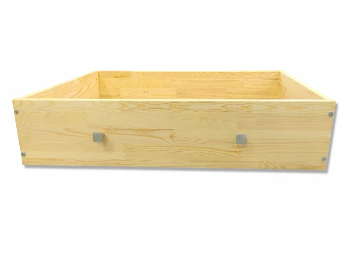 Prosbud SZŁ – nenatieraná borovicová zásuvka pod posteľ 98,5 × 57 × 24 cm