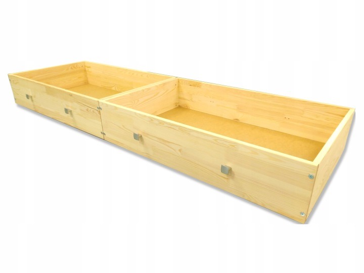 Prosbud SZŁ – nenatieraná borovicová zásuvka pod posteľ 98,5 × 57 × 24 cm