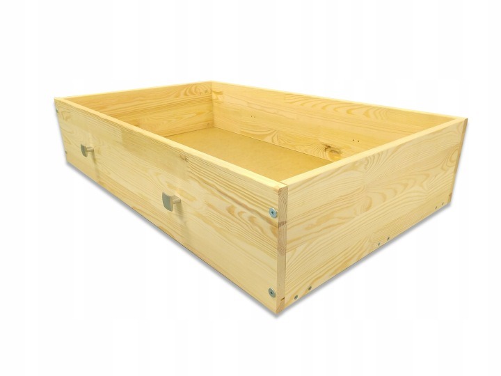 Prosbud SZŁ – nenatieraná borovicová zásuvka pod posteľ 98,5 × 57 × 24 cm