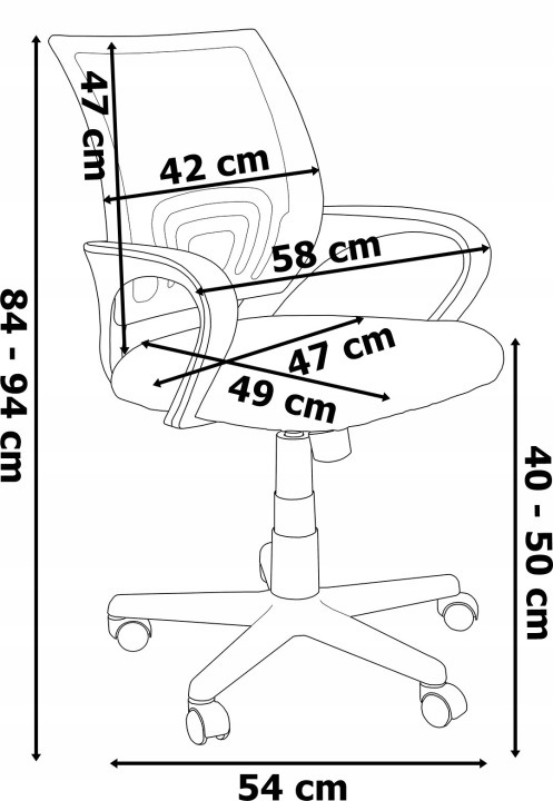 eHokery Bianco – biela a ružová otočná stolička, výška sedu 40–50 cm