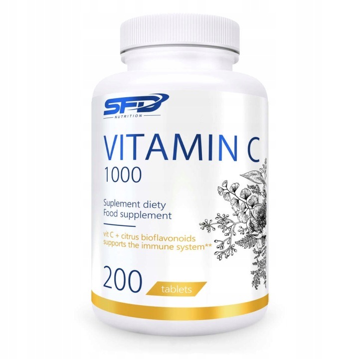 SFD VITAMÍN C 1000 mg 200 tabliet – L-askorbová kyselina s bioflavonoidmi