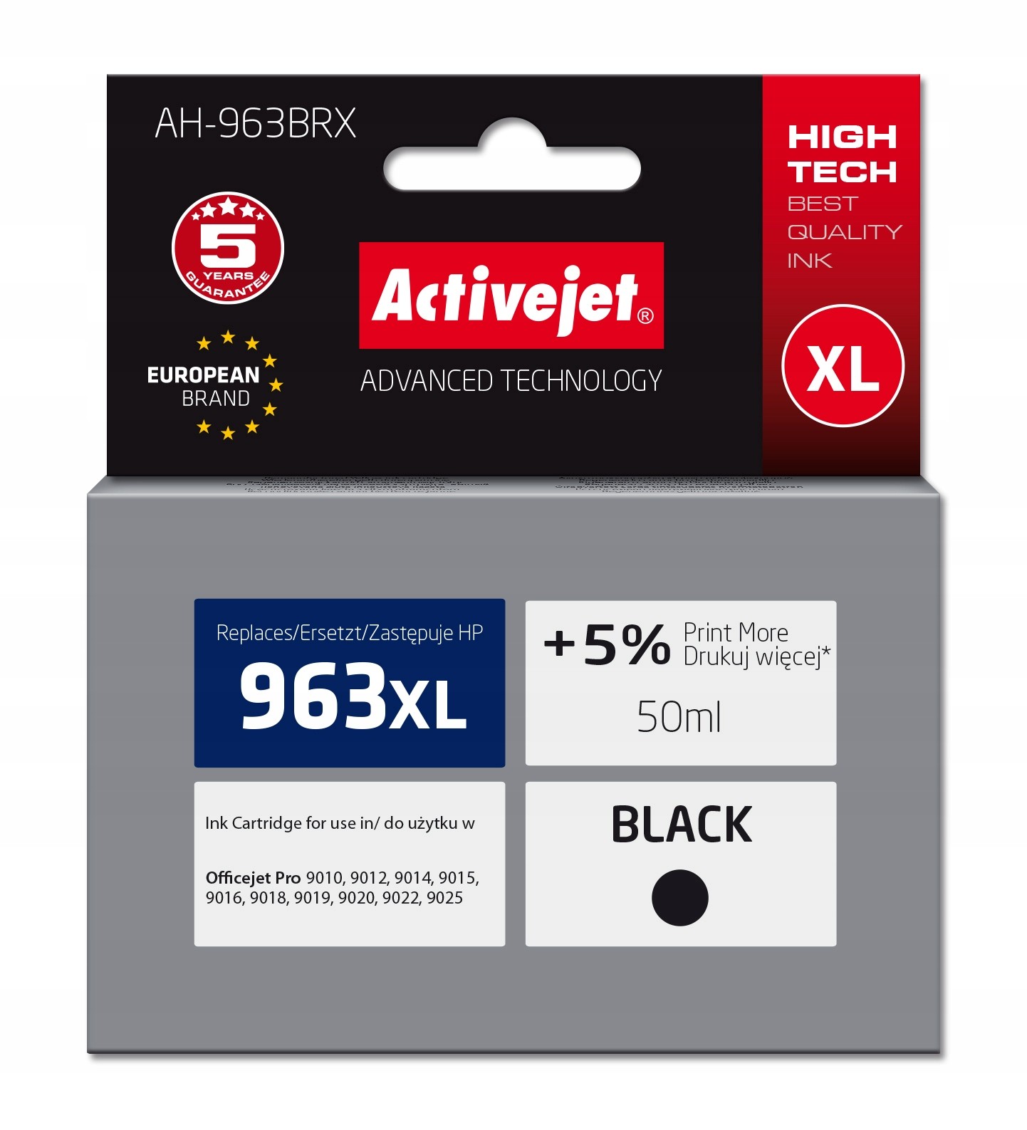 Atrament ActiveJet AH-963BRX pre HP čierny