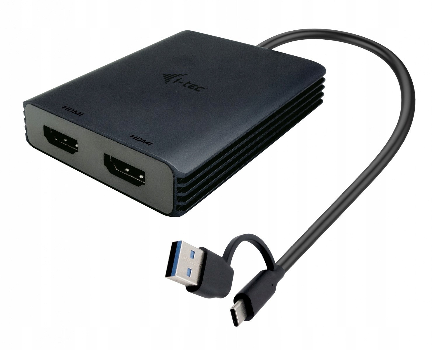 I-tec USB-A/USB-C duálny 4K/60 Hz HDMI video adaptér