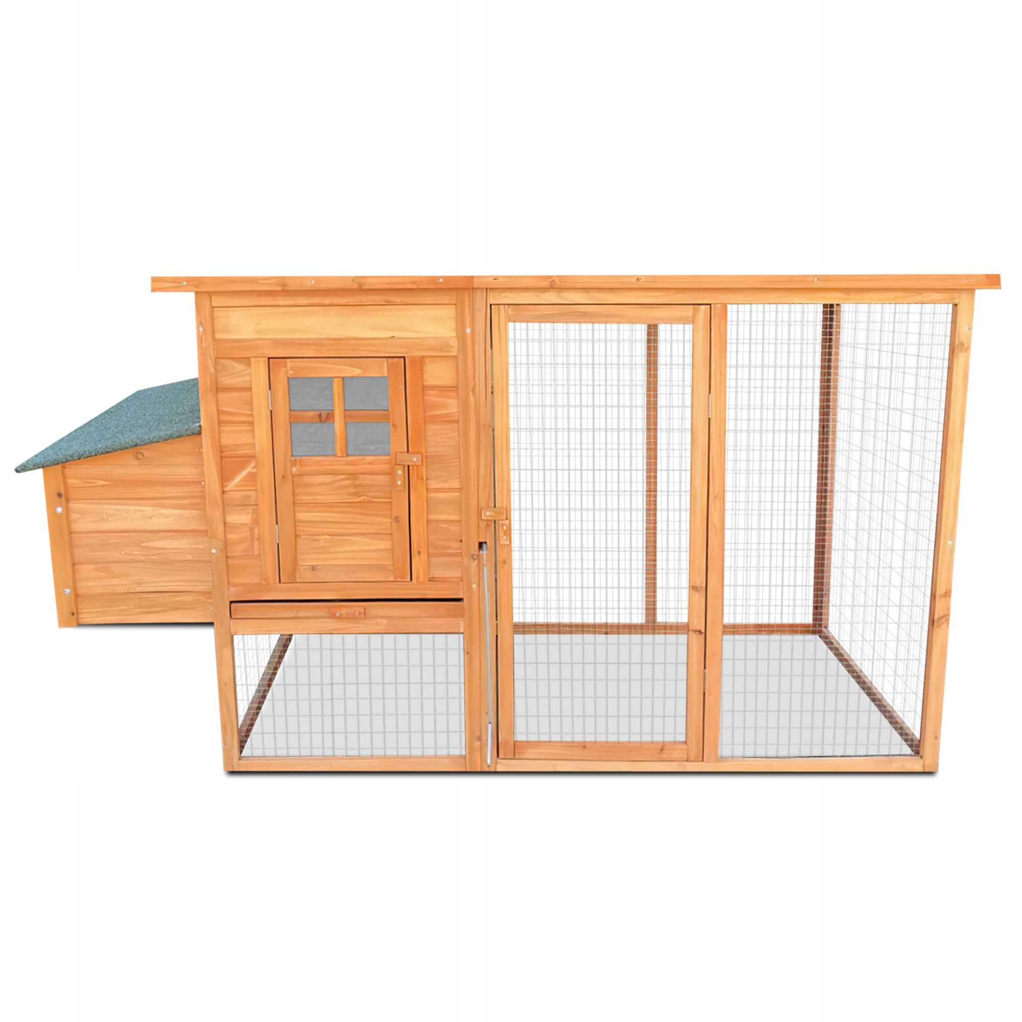 Drevený kurník s výbehom pre 4-6 sliepok 198x75x103 cm