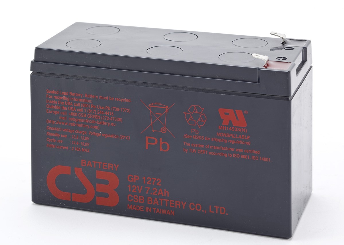 AGM BATÉRIA 12V 7Ah CSB (7AH) 28W GP1272F2