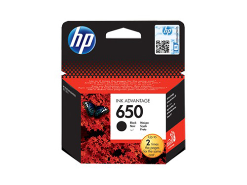Čierna atramentová kazeta HP 650 CZ101AE
