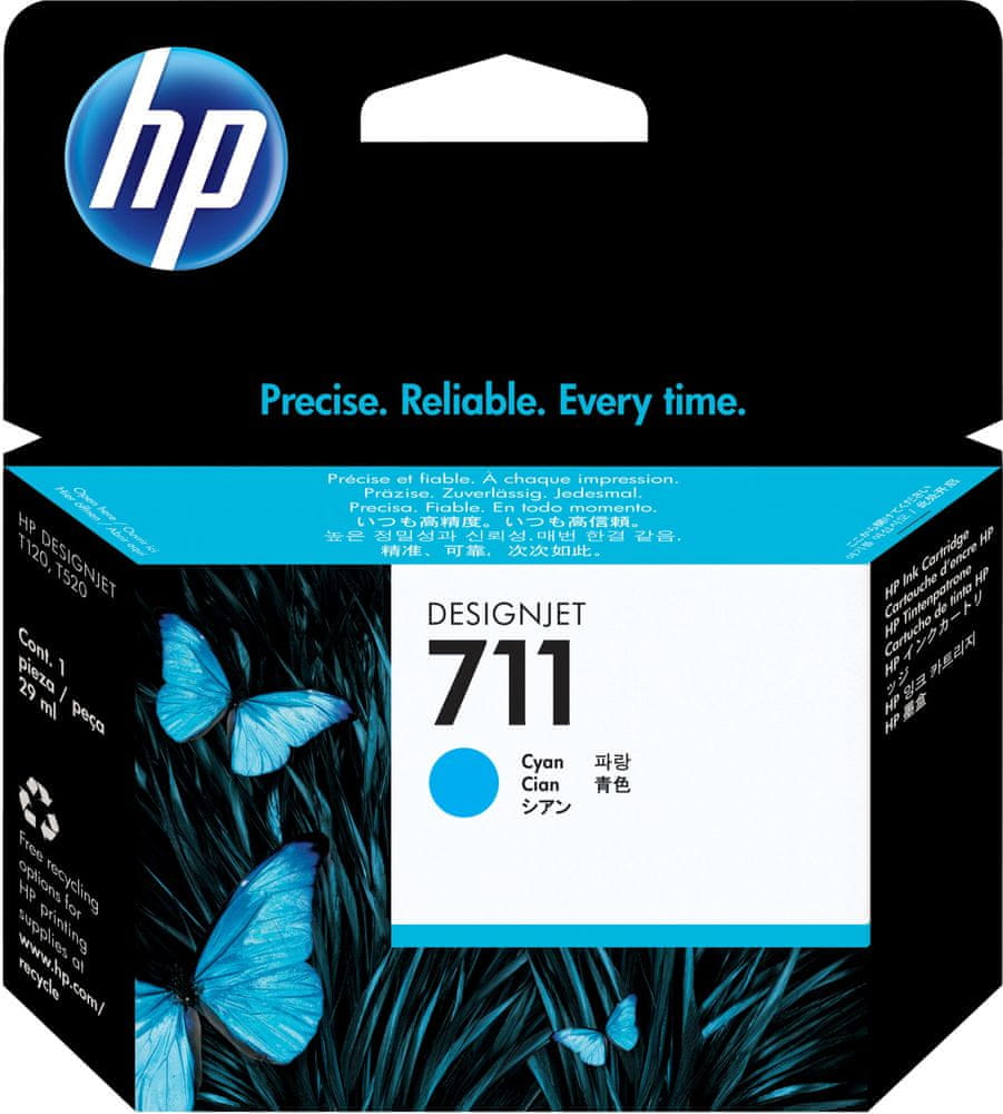 Atramentová kazeta HP 711 CZ130A modrá (azúrová)