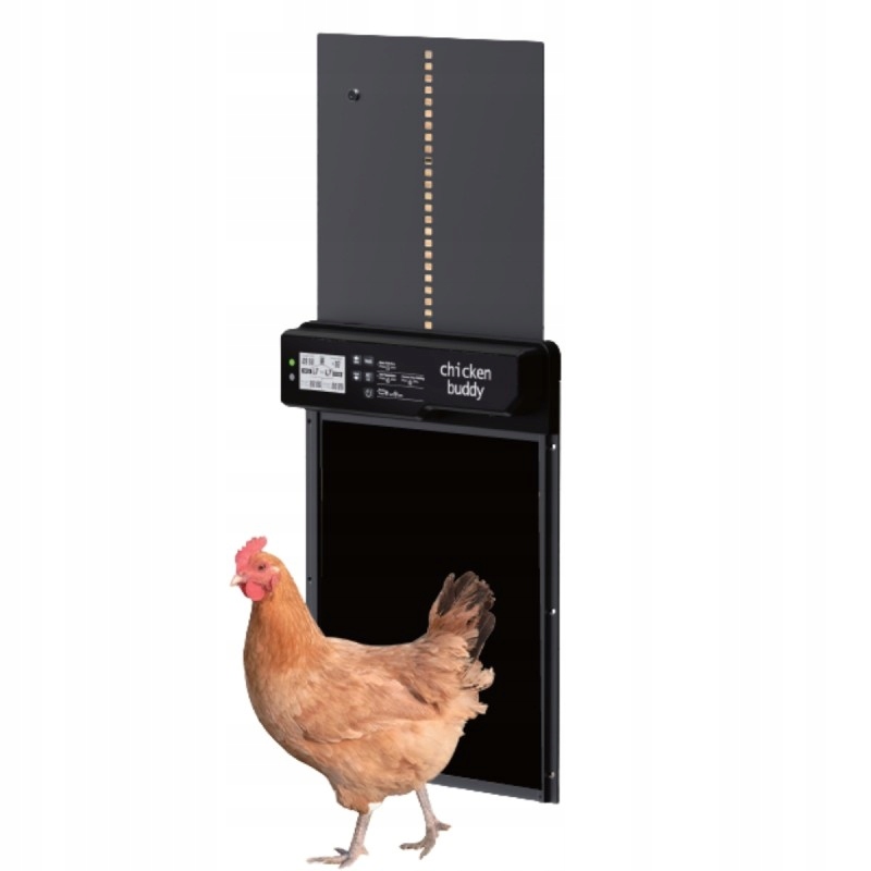 Automatické dvere pre kurník so solárnym panelom – Chicken Buddy