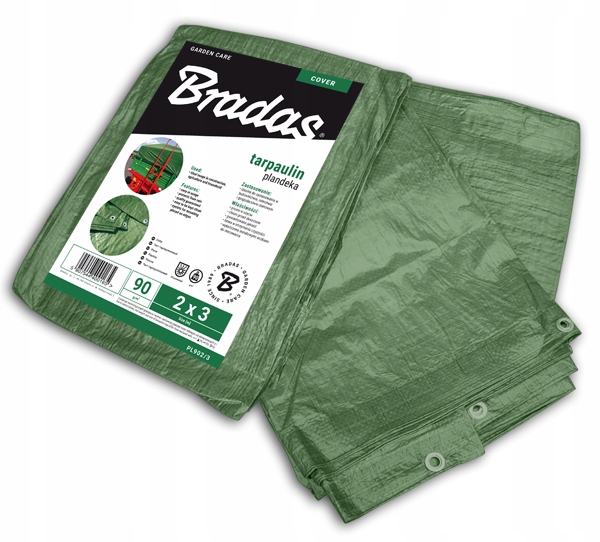 Zosilnená plachta BRADAS Green 90 g, 3 x 4 m