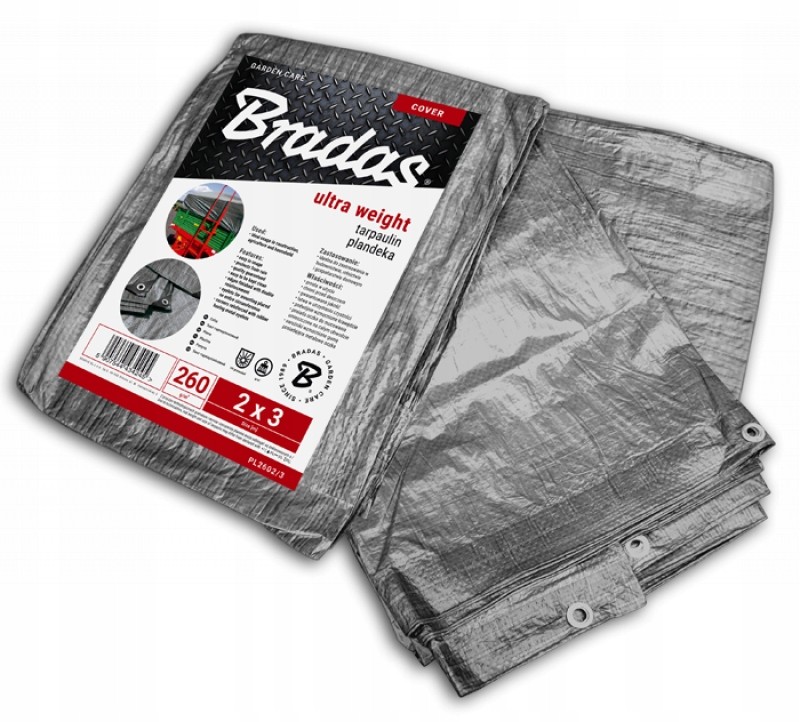 BRADAS PLANDEKA ULTRA WEIGHT 3x3M 260G -- Odolná a zosilnená ochranná plachta