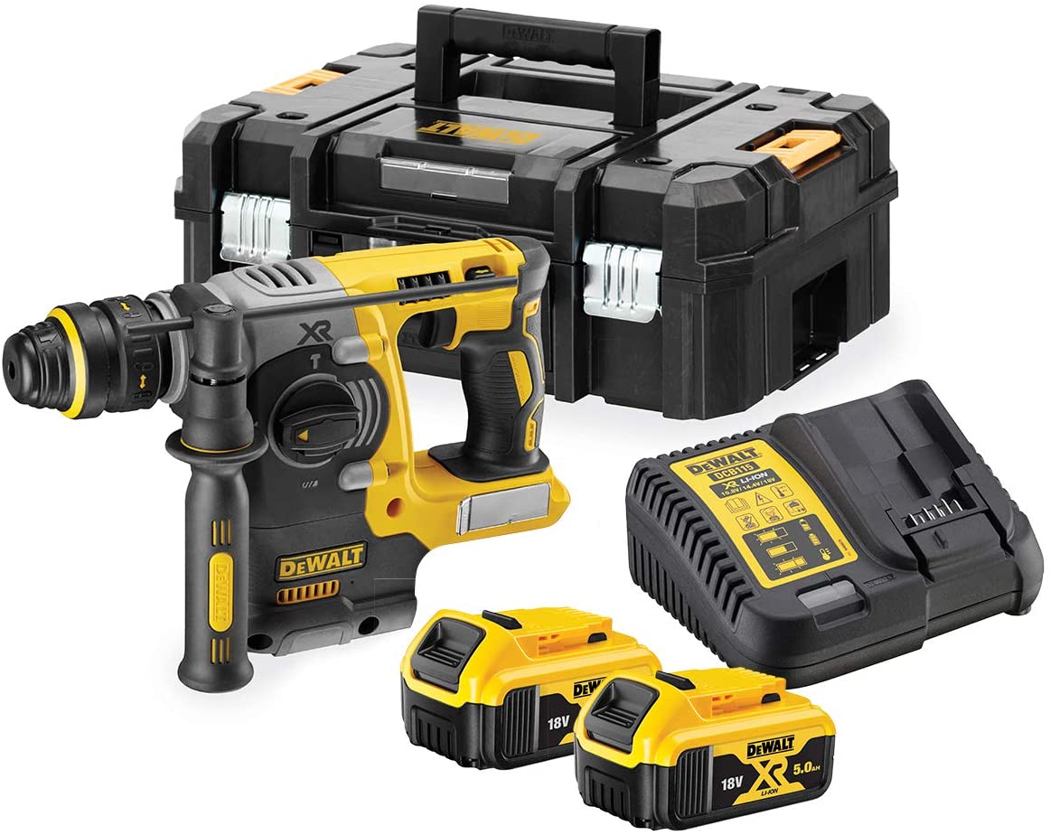 DeWALT DCH273NT 18V akumulátorová vŕtačka s príklepom SDS-Plus 2,1J, 2x5Ah