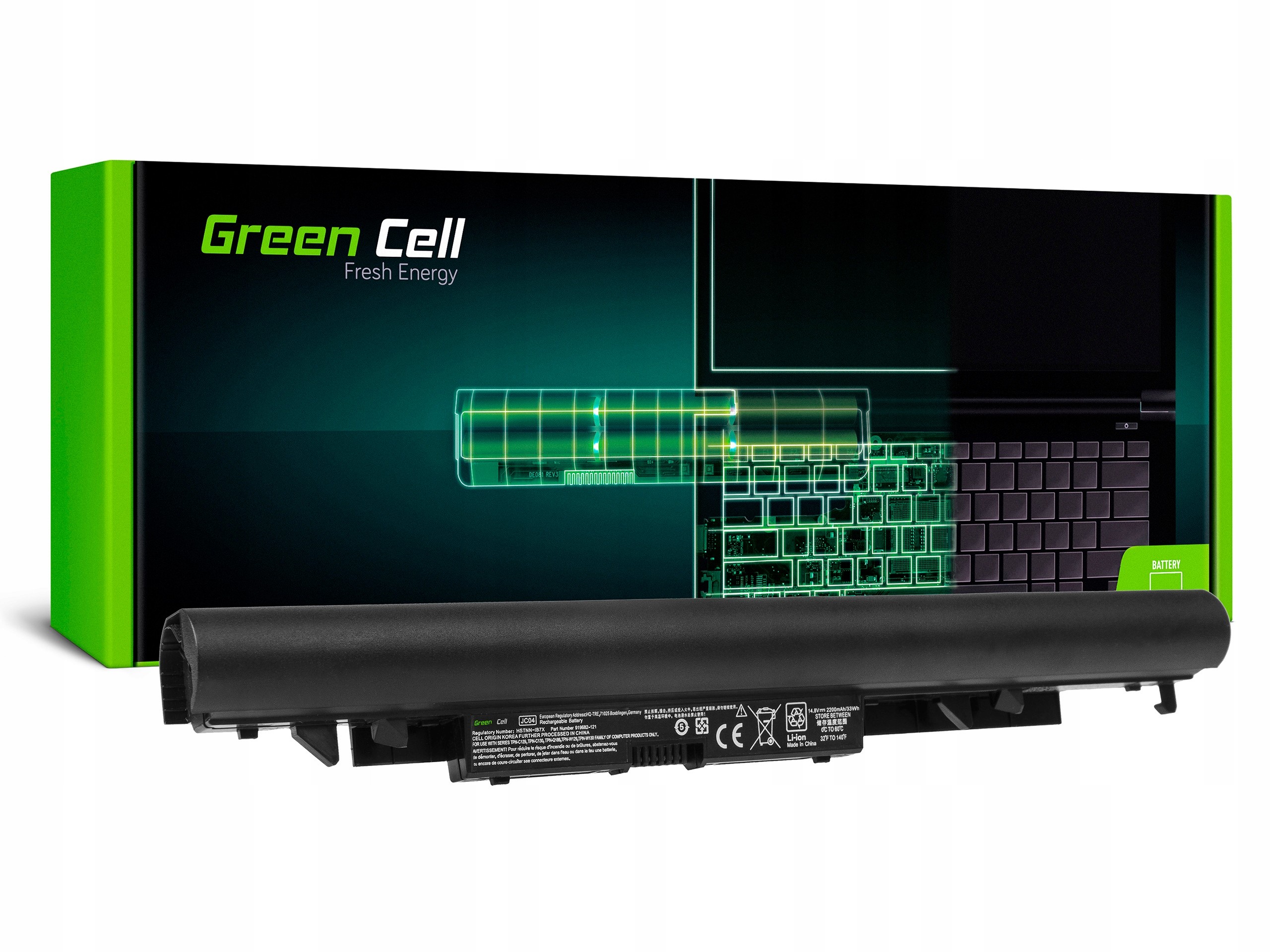 Batéria pre notebooky HP, Compaq Lítium-iónová 2200 mAh Green Cell