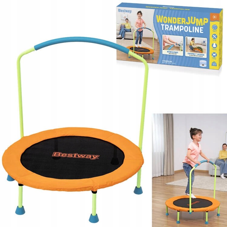 Trampolína Bestway Wonderjump s rukoväťou pre vnútorné/vonkajšie použitie 91x96 cm