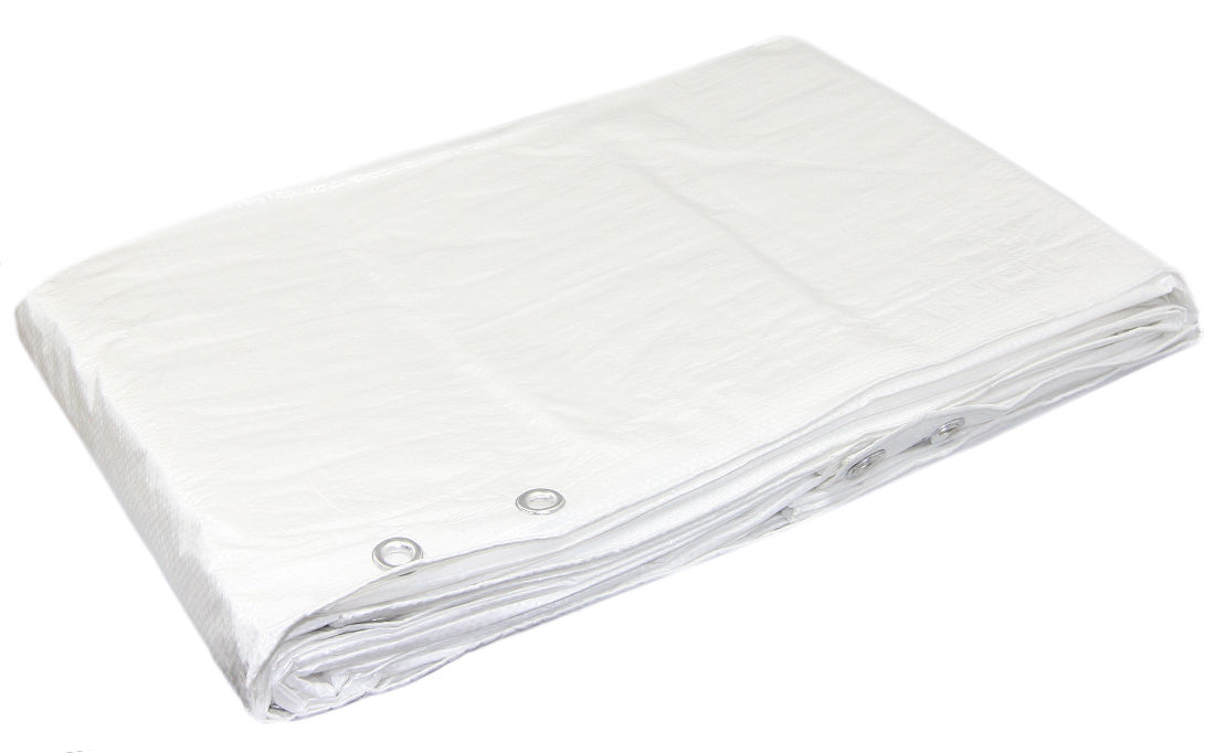 Biela Plachta 5x8 (posilnená) WHITE 90g/m2 - Odráža slnečné lúče