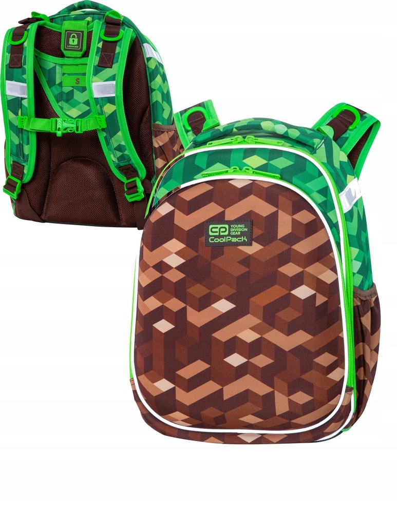 Školský batoh COOLPACK pre fanúšikov MINECRAFT - kvalitný a priestranný