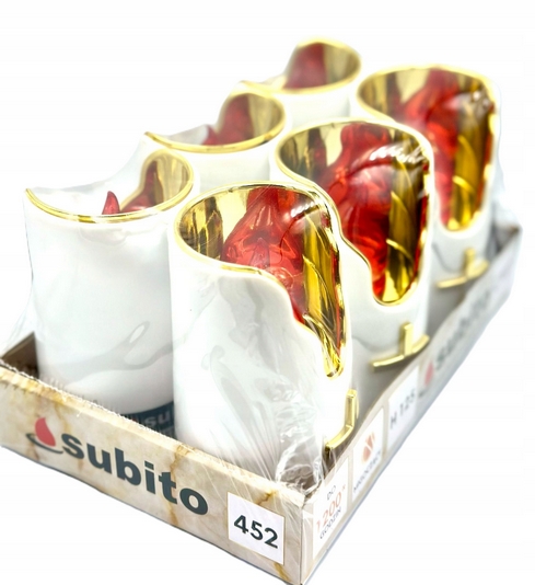 LED Svietnikový Vklad Subito, Výška 12,5 cm, Sada 6 kusov