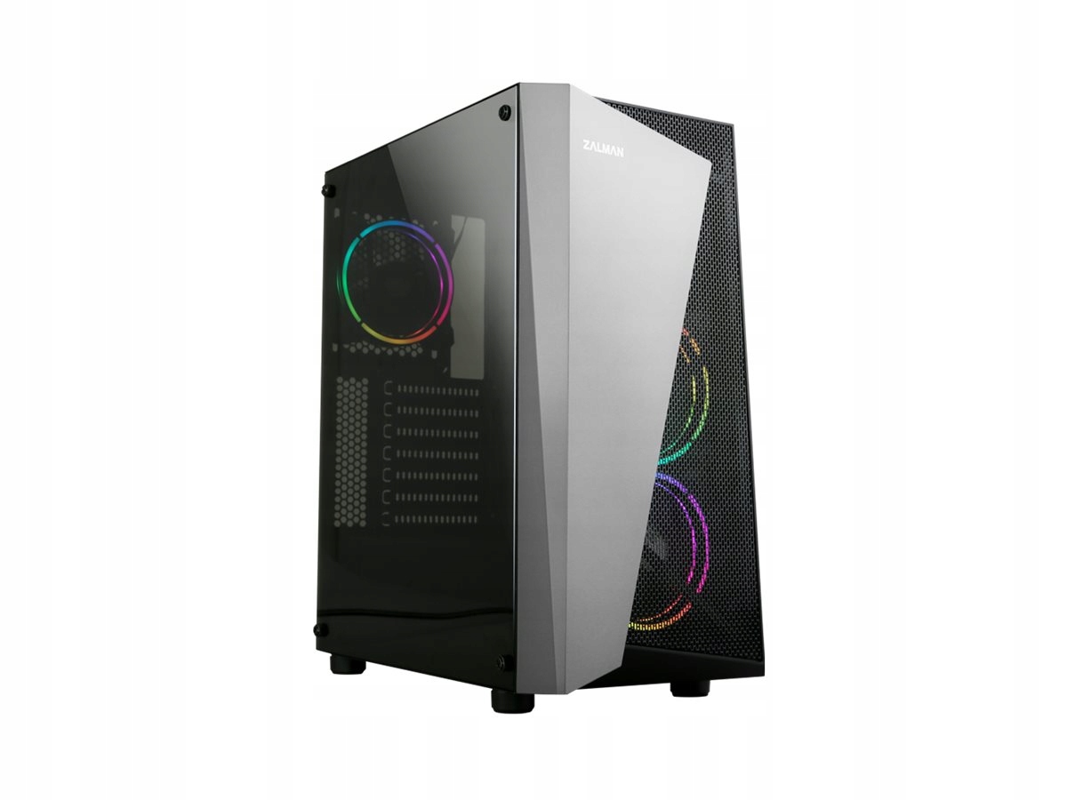 Skrinka Zalman S4 Plus Midi Tower, čierna