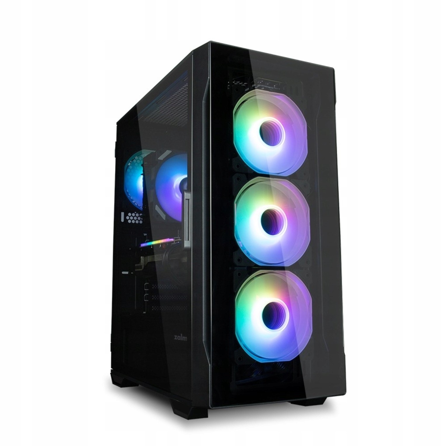 Skrinka Zalman i3 Neo TG, čierna, Midi Tower, čierna