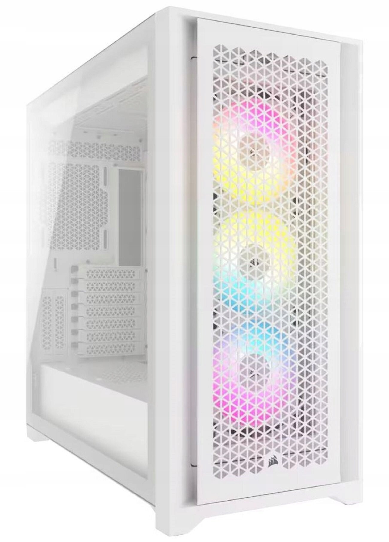 Corsair iCUE 5000D RGB Airflow White Midi Tower skrinka biela