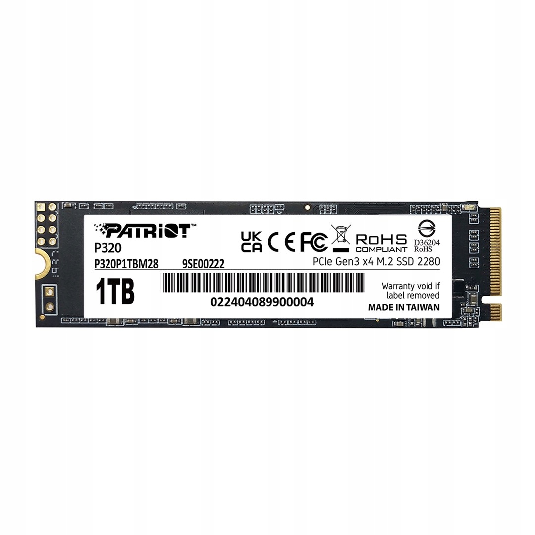 SSD disk Patriot Memory P320 1TB M.2 PCIe