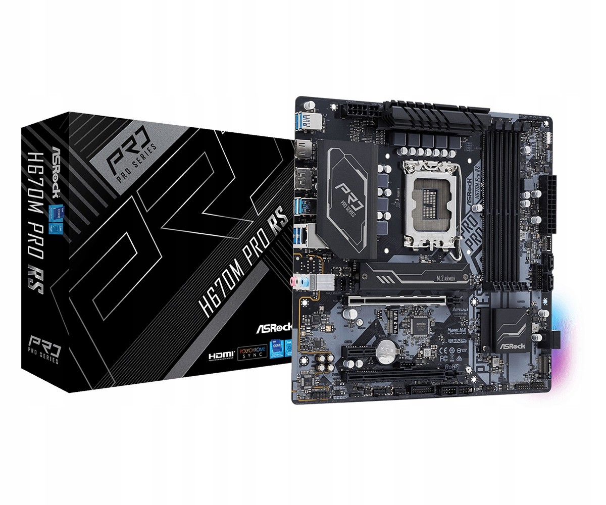 Základná doska Micro ATX ASRock H670M Pro RS