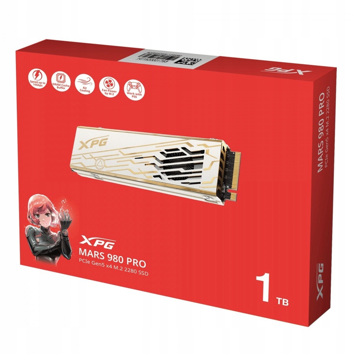 Adata XPG MARS 980 PRO SSD 1TB PCIe 5x4 14/10 GB/s M2