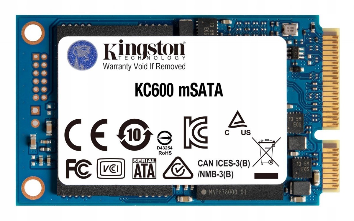 SSD disk Kingston SKC600MS/512G, 512 GB, mSATA