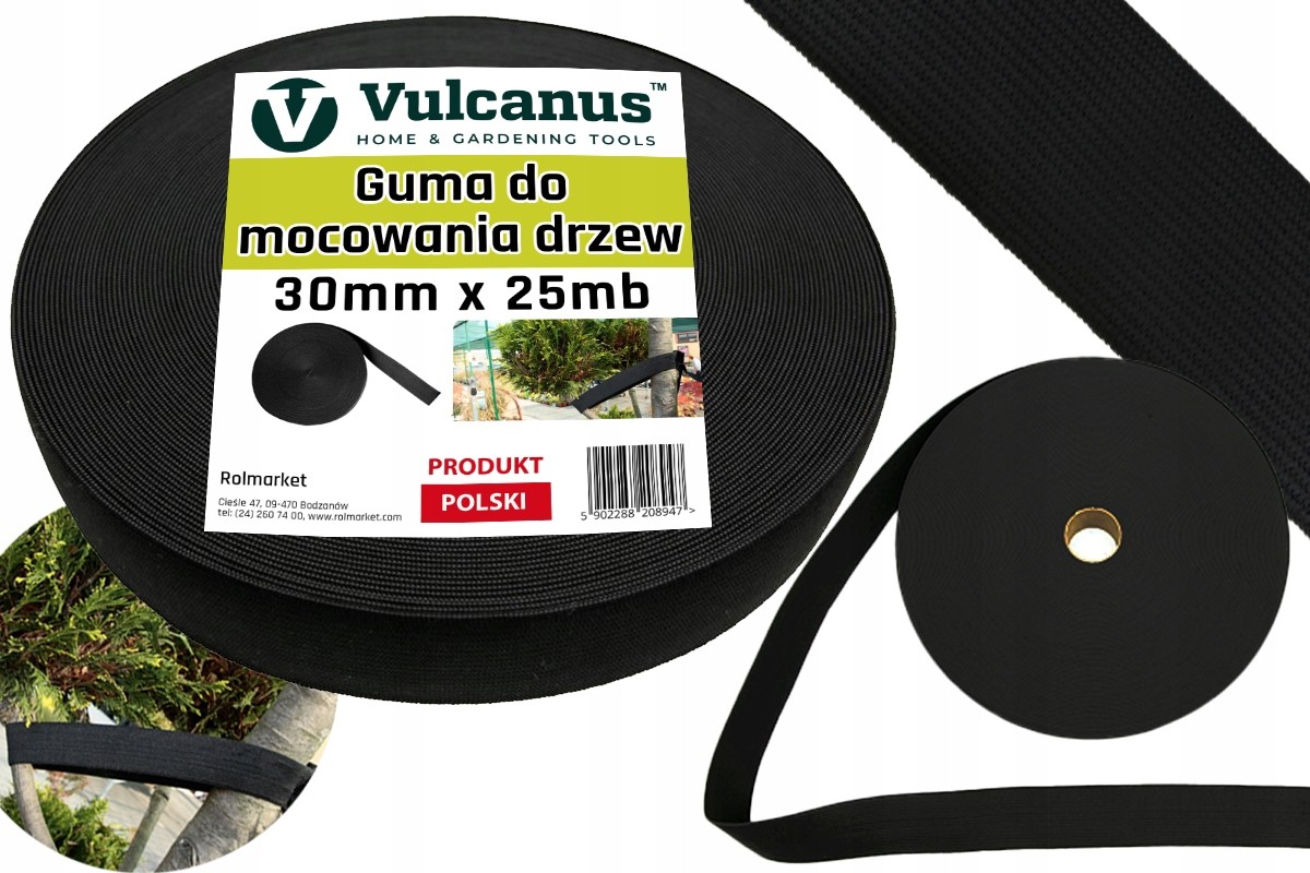 Elastická páska Vulcanus na viazanie rastlín, 30 mm × 25 m