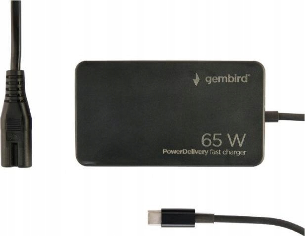 Univerzálna nabíjačka Gembird 65W USB-C FC, čierna