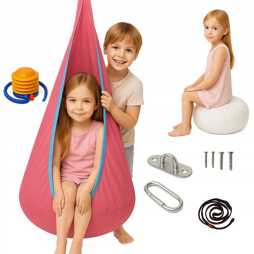 DETSKÁ HOJDAČKA COCOON DO ZÁHRADNEJ MIESTNOSTI, SENZORICKÁ HAMAKOVÁ SIEŤ, ZÁVESNÉ KRESLO