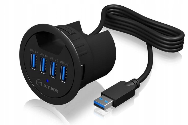 Stolný rozbočovač ICYBOX IB-HUB1403 60 mm