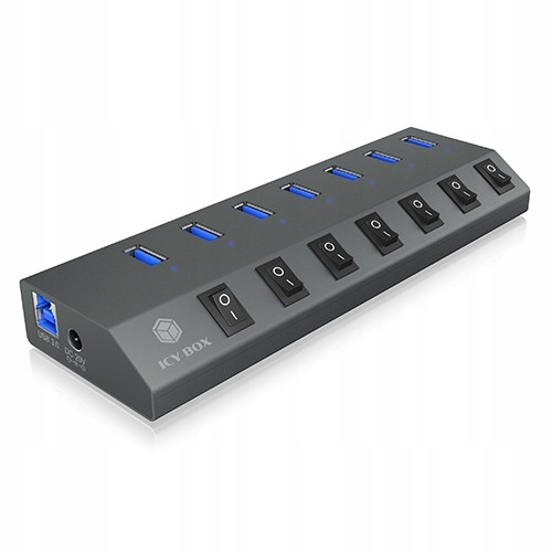 7-portový USB Hub IcyBox IB-HUB1701-C3